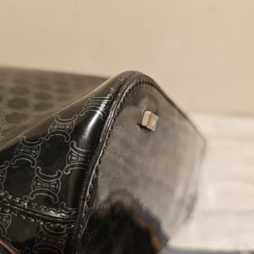 Celine Black Patterned Tote Bag - image 6